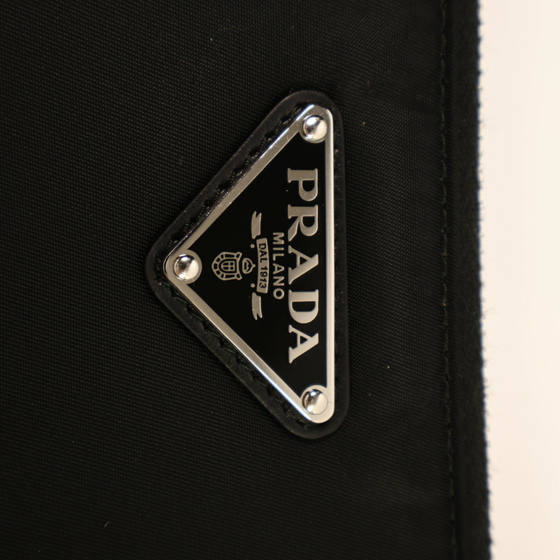 PRADA 尼龍Tessuto Pocket鏈帶肩背袋-7