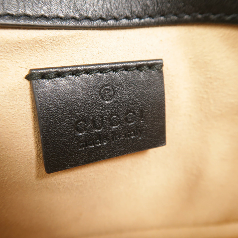 GUCCI 牛皮皮革GG Marmont Super Mini鏈帶肩背袋-5