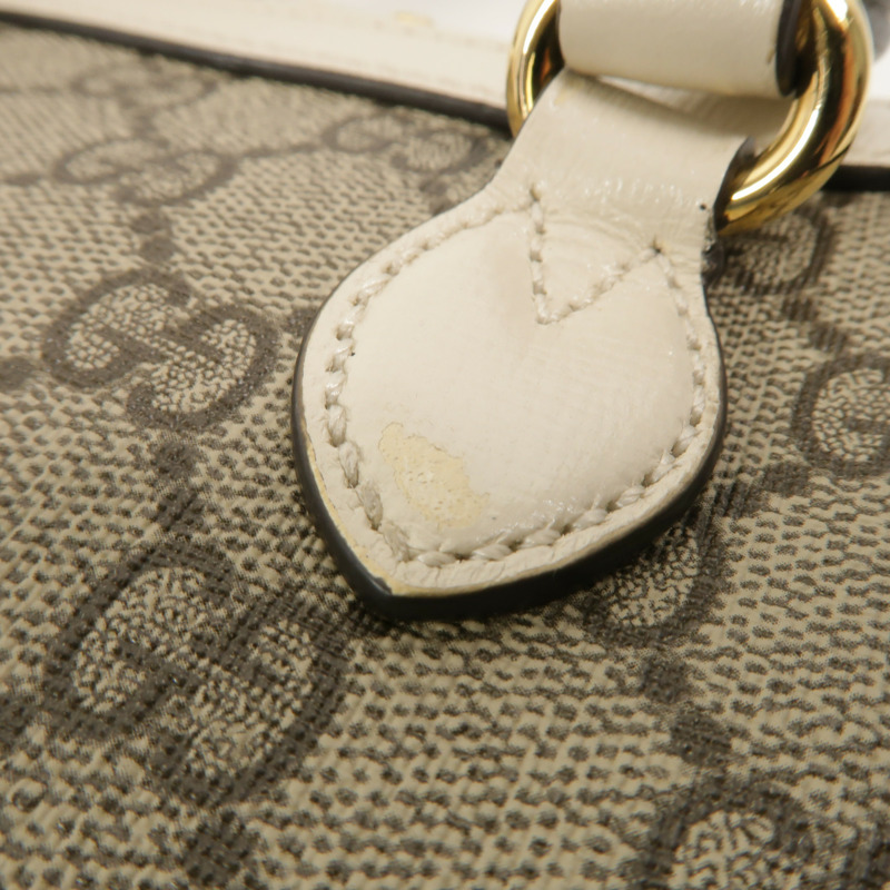 GUCCI 塗層帆布Horsebit 1955 Mini Top Handle Bag手挽肩背兩用袋-15