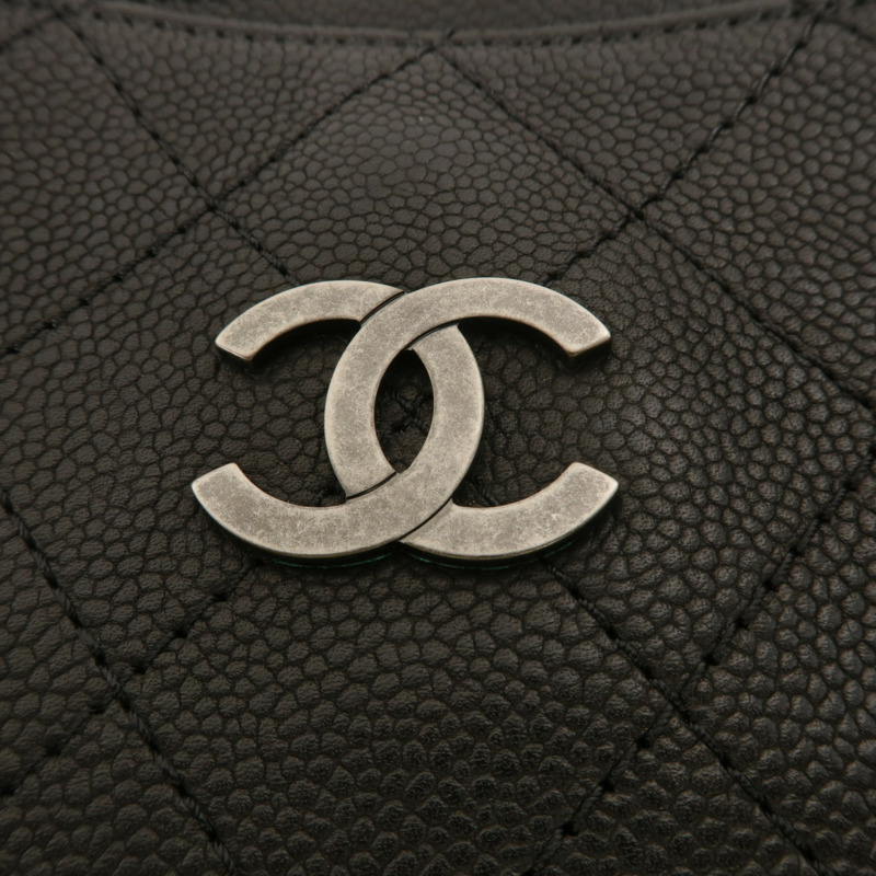 CHANEL 牛皮皮革Chain Shoulder手挽肩背兩用袋-8