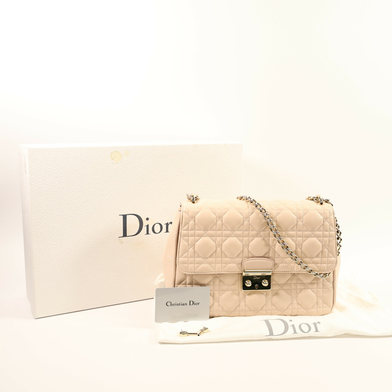 Dior 羊皮皮革Miss Dior Medium Flap Bag鏈帶肩背袋-11