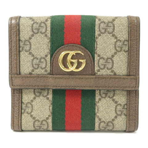 GUCCI 塗層帆布Ophidia GG Wallet錢包