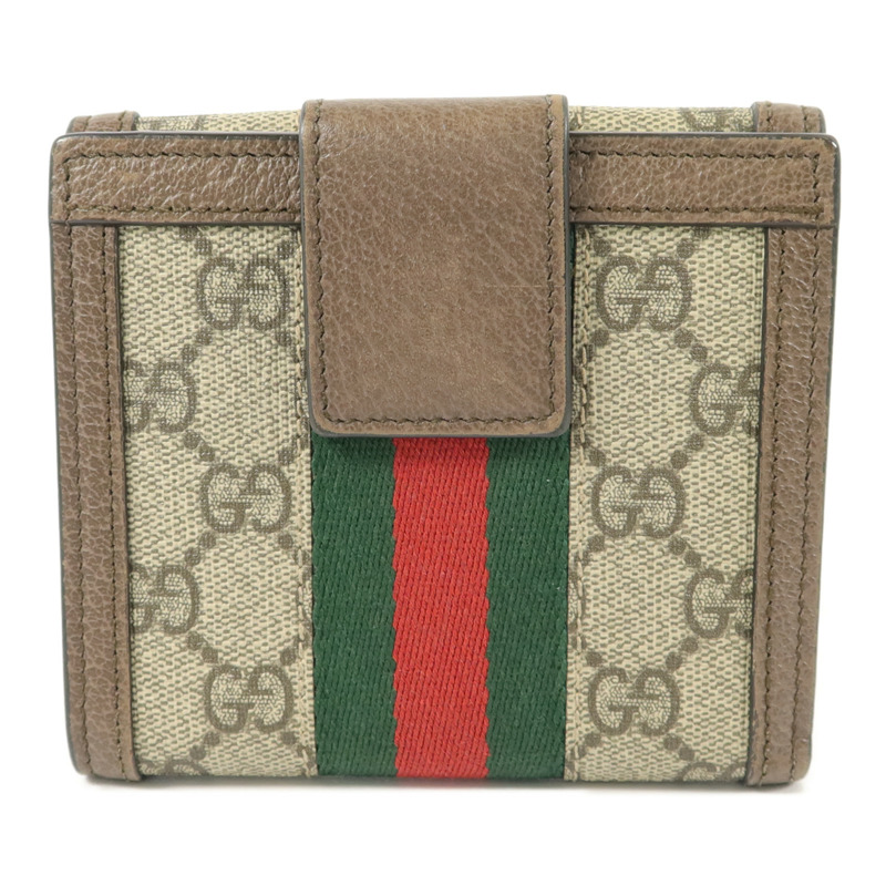 GUCCI 塗層帆布Ophidia GG Wallet錢包-1