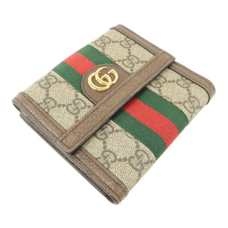 GUCCI 塗層帆布Ophidia GG Wallet錢包-2