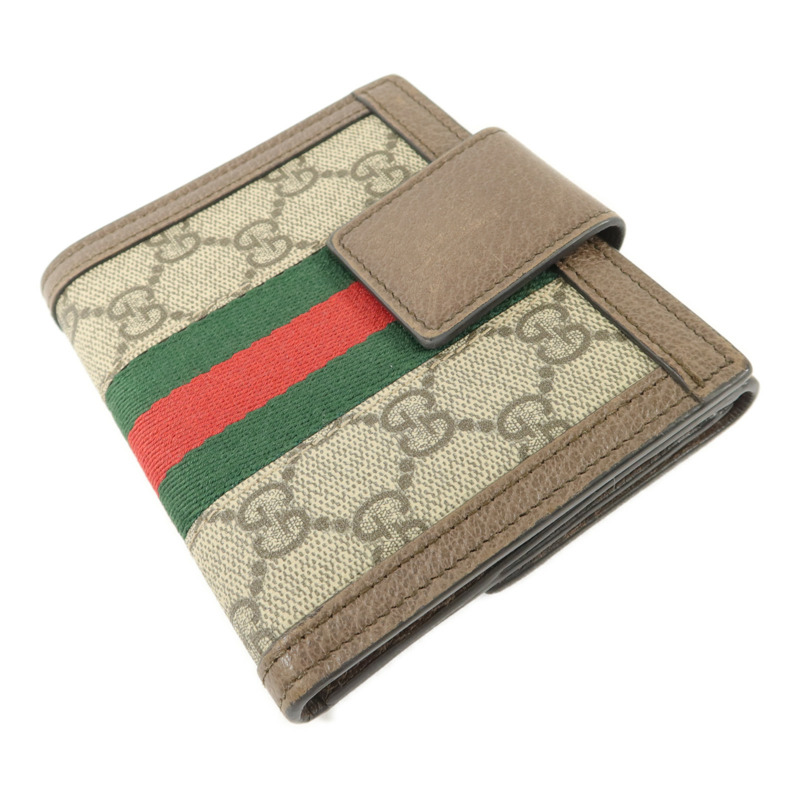 GUCCI 塗層帆布Ophidia GG Wallet錢包-3