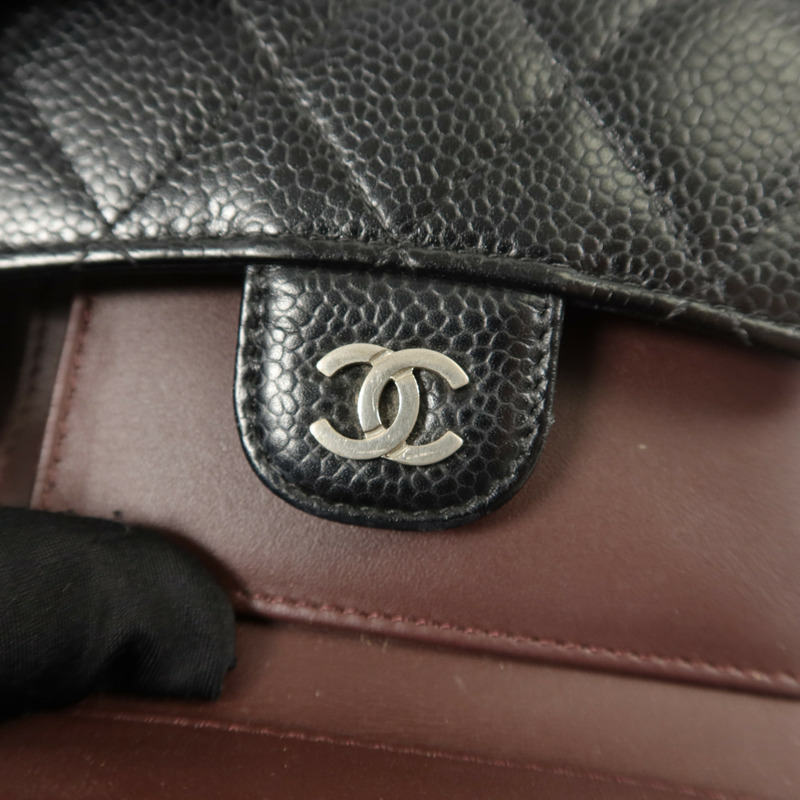CHANEL 牛皮皮革Classic Small Flap Wallet錢包-9