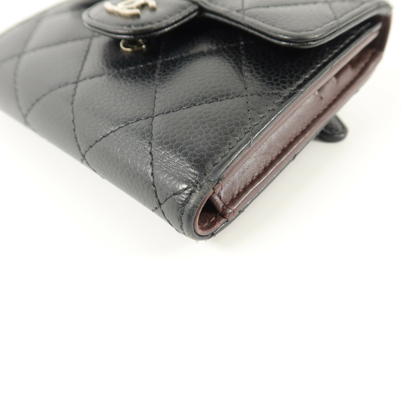 CHANEL 牛皮皮革Classic Small Flap Wallet錢包-10