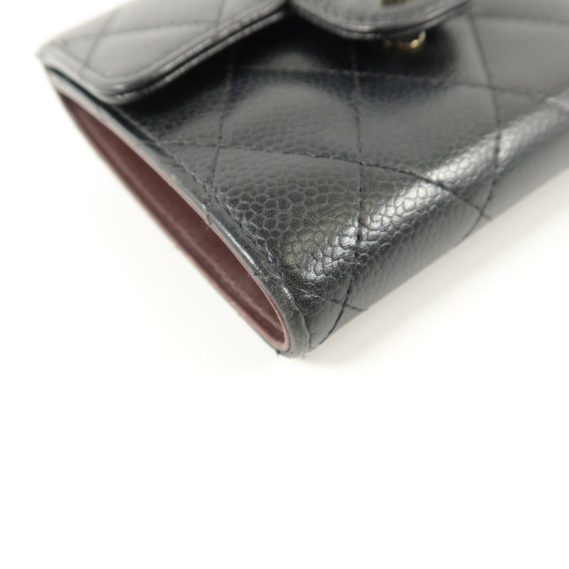 CHANEL 牛皮皮革Classic Small Flap Wallet錢包-11