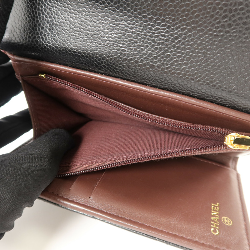 CHANEL 牛皮皮革Classic Medium Flap Wallet錢包-6