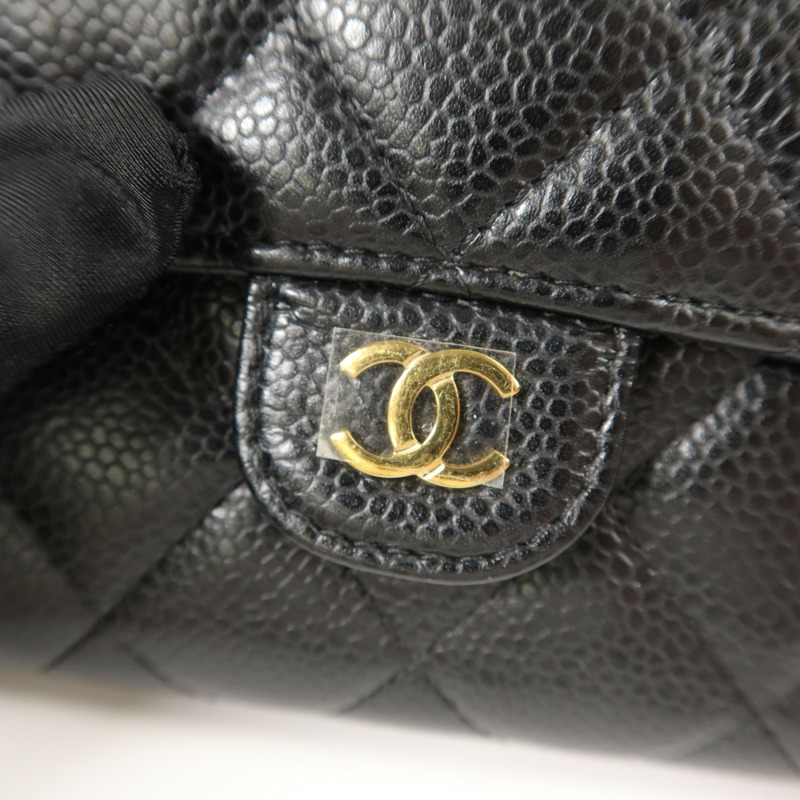 CHANEL 牛皮皮革Classic Medium Flap Wallet錢包-11