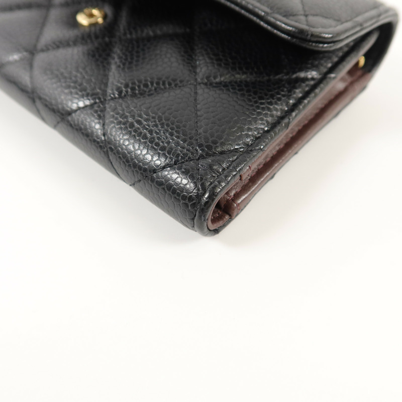 CHANEL 牛皮皮革Classic Medium Flap Wallet錢包-14