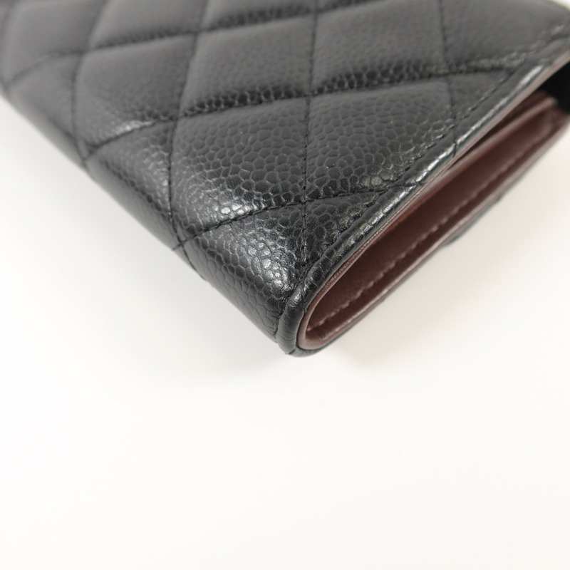 CHANEL 牛皮皮革Classic Medium Flap Wallet錢包-16