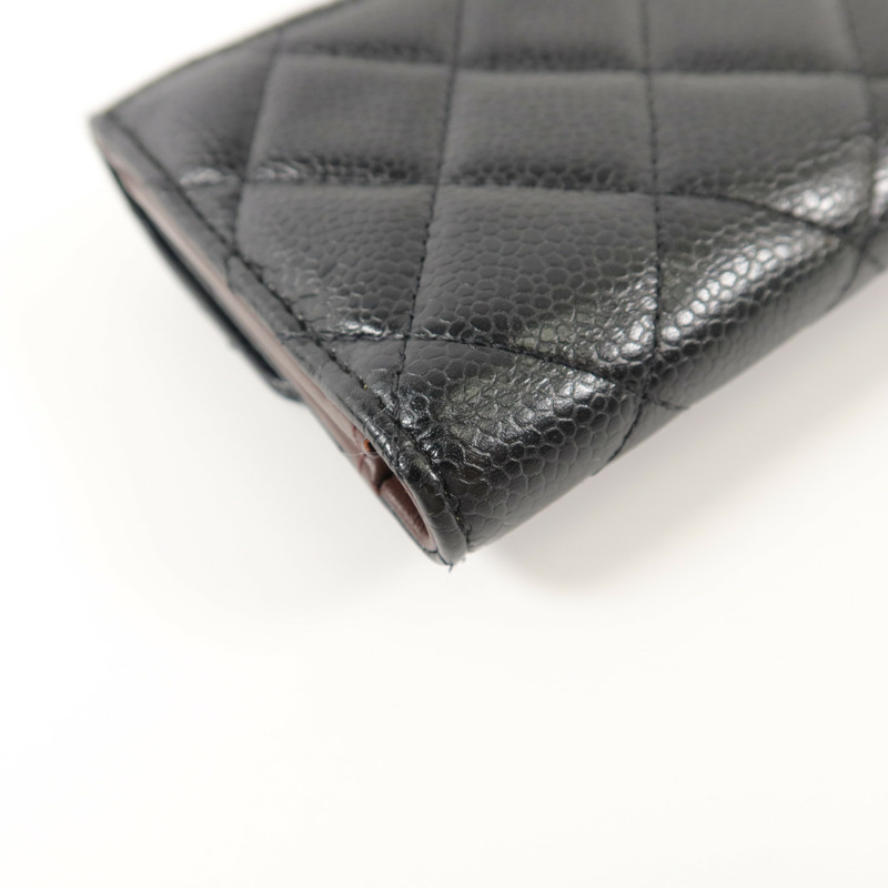 CHANEL 牛皮皮革Classic Medium Flap Wallet錢包-17