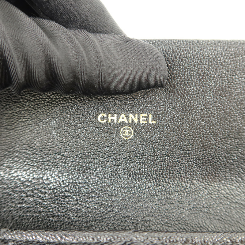 CHANEL 牛皮皮革Boy Long Wallet長錢包-5