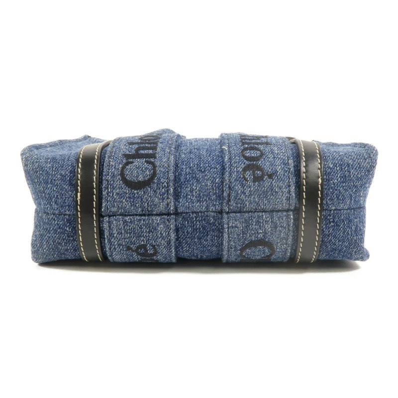 Chloe 牛仔布Woody Tote Mini手挽肩背兩用袋-3