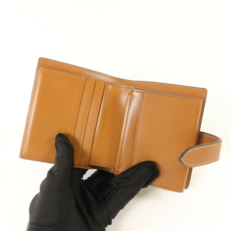 CELINE 塗層帆布Small Strap Triomphe Wallet錢包-4