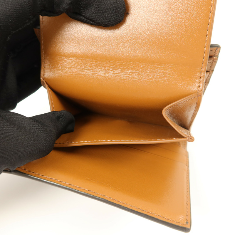 CELINE 塗層帆布Small Strap Triomphe Wallet錢包-7