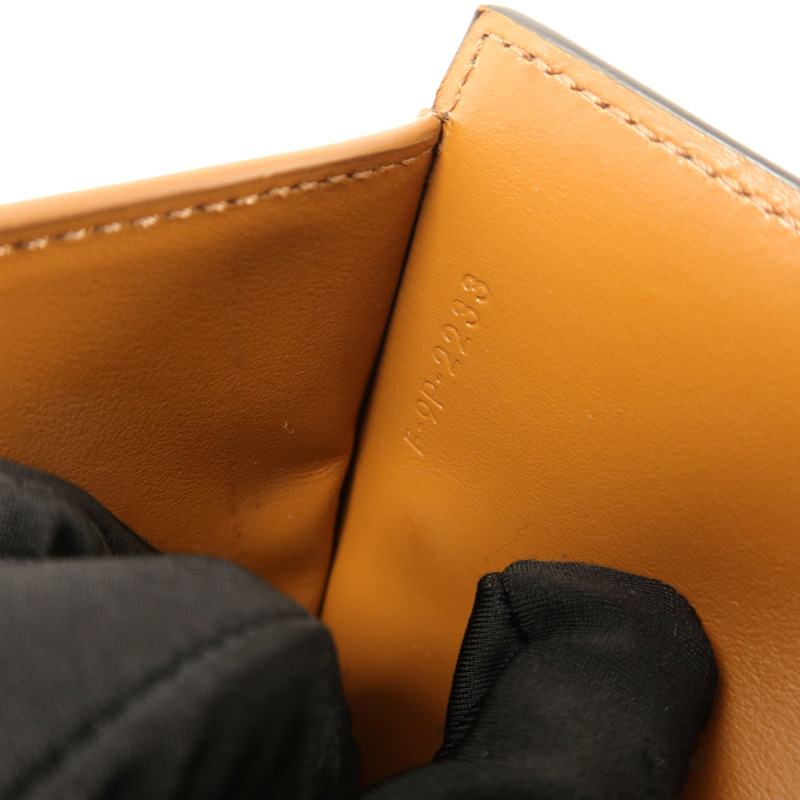 CELINE 塗層帆布Small Strap Triomphe Wallet錢包-9