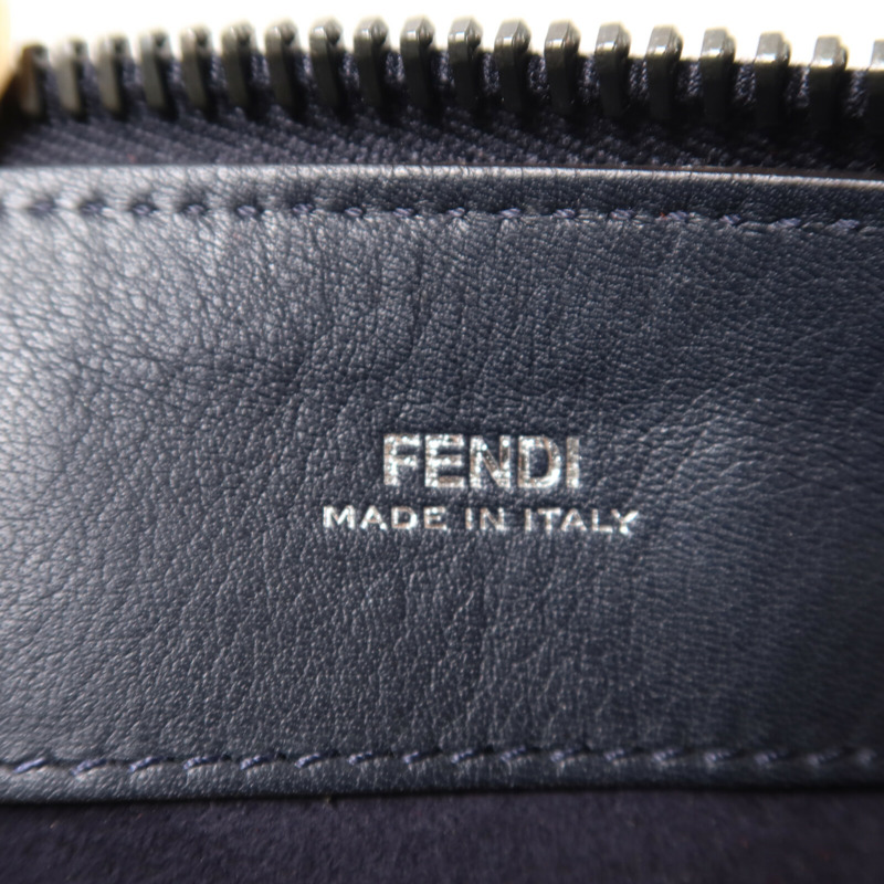 FENDI 麂皮皮革/牛皮皮革Dotcom鏈帶手挽肩背兩用袋-6