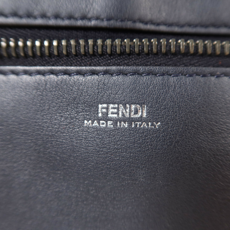 FENDI 麂皮皮革/牛皮皮革Dotcom鏈帶手挽肩背兩用袋-20