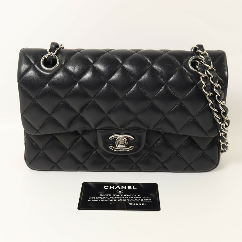CHANEL 羊皮皮革Classic 23鏈帶肩背袋-9
