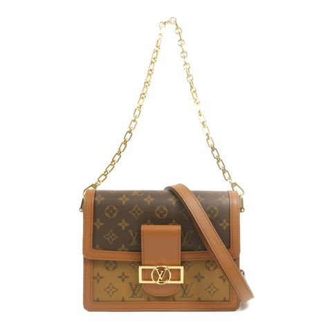 LOUIS VUITTON Monogram/Monogram Reverse Dauphine MM手挽肩背兩用袋