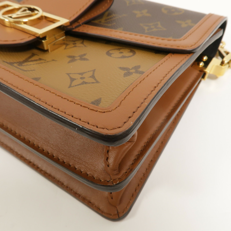 LOUIS VUITTON Monogram/Monogram Reverse Dauphine MM手挽肩背兩用袋-10