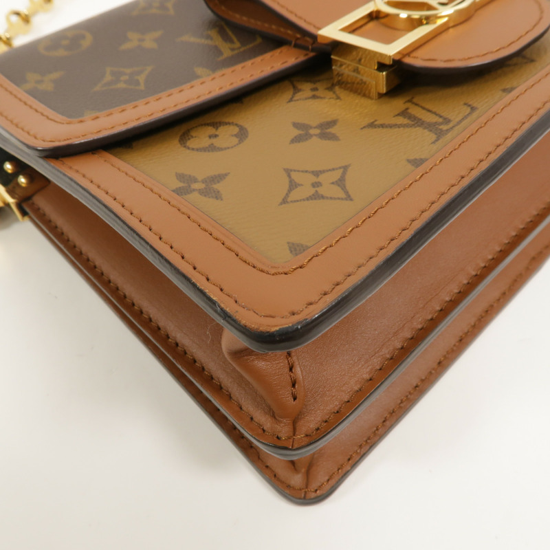 LOUIS VUITTON Monogram/Monogram Reverse Dauphine MM手挽肩背兩用袋-11