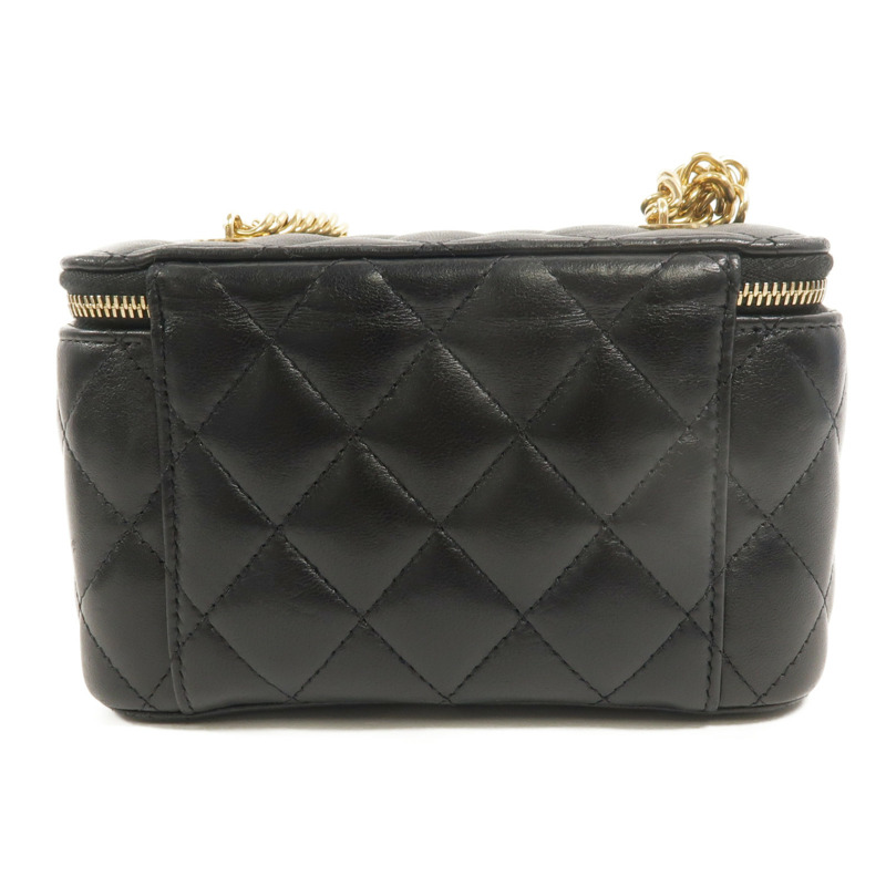 CHANEL 羊皮皮革Vanity Case鏈帶肩背袋-1