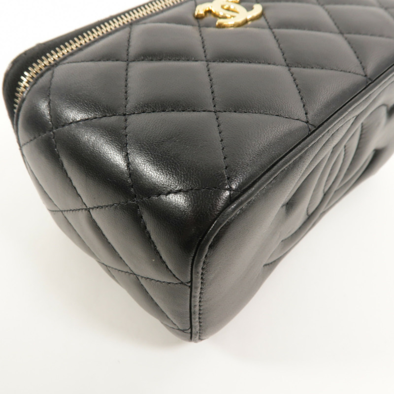 CHANEL 羊皮皮革Vanity Case鏈帶肩背袋-11