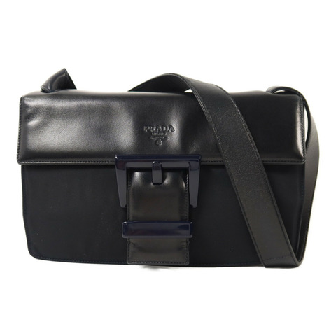 PRADA 羊皮皮革/尼龍Shoulder Bag肩背袋