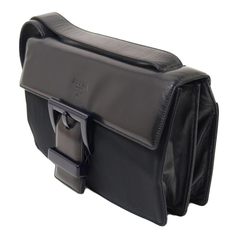PRADA 羊皮皮革/尼龍Shoulder Bag肩背袋-2