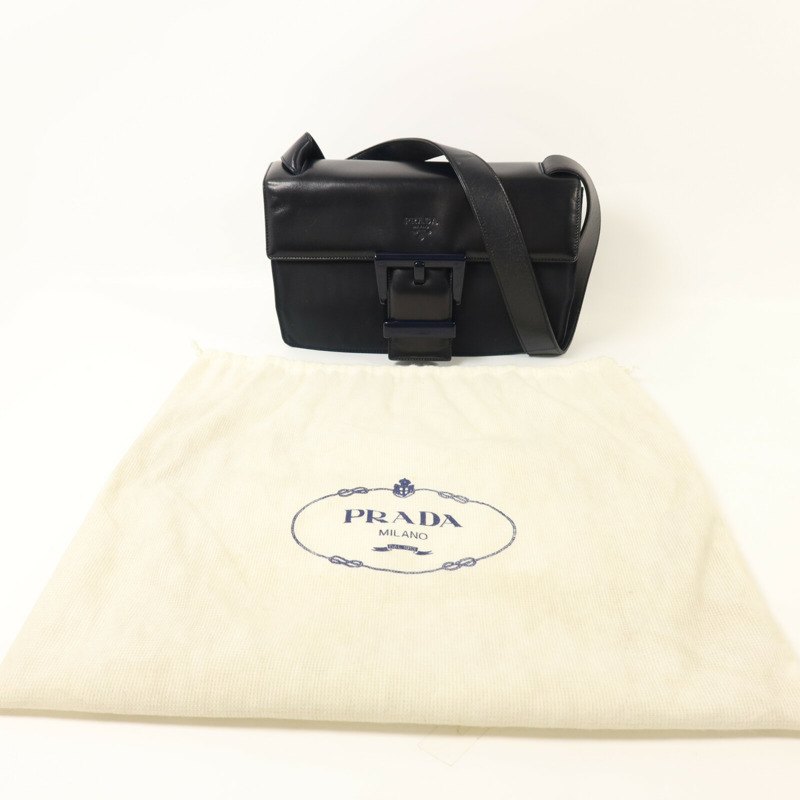 PRADA 羊皮皮革/尼龍Shoulder Bag肩背袋-8