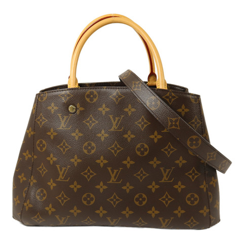 LOUIS VUITTON Monogram Montaigne MM手挽肩背兩用袋