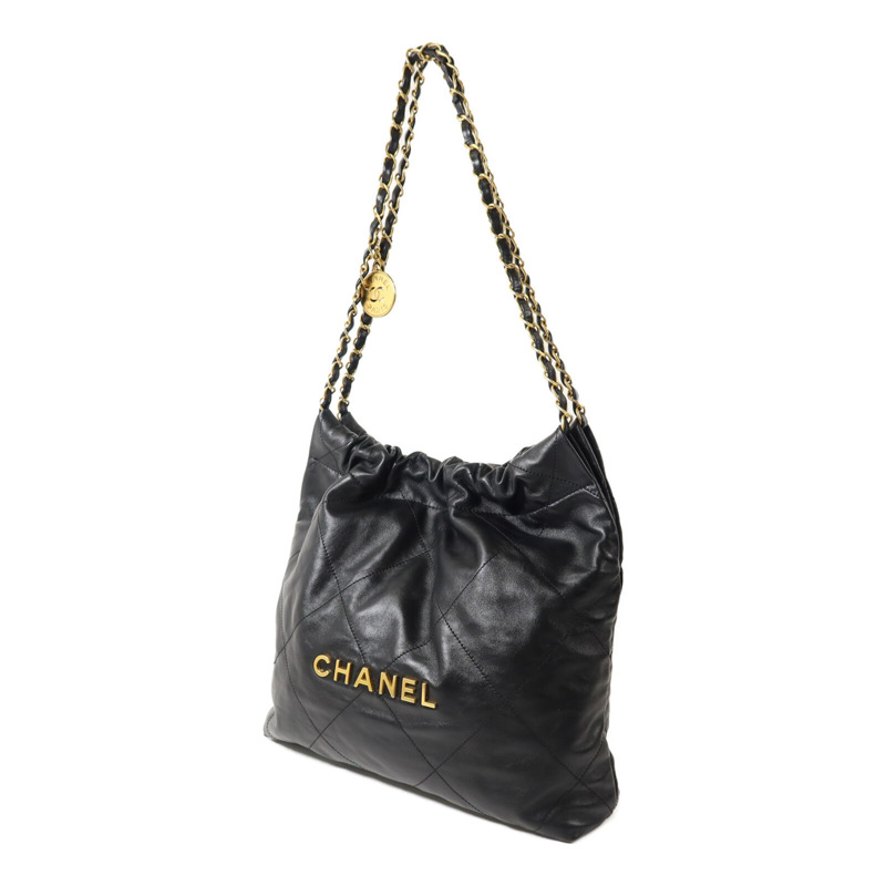 CHANEL 羊皮皮革Chanel 22 Small鏈帶肩背袋-2