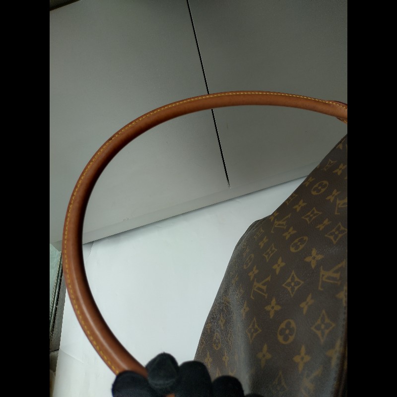LV 單把老花肩側hobo包 looping 28-26