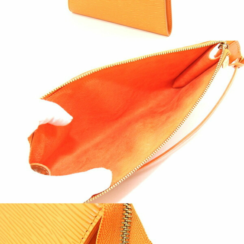 路易威登 Epi 皮革 Pochette Accessoires M5294H 女士橙色手提包 LOUIS VUITON-1