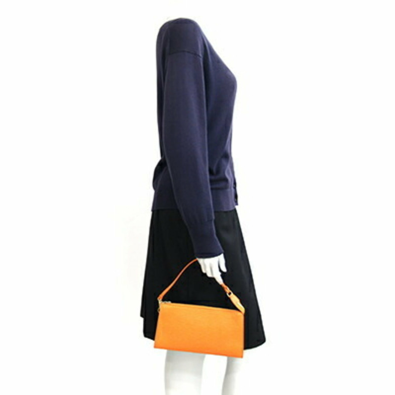 路易威登 Epi 皮革 Pochette Accessoires M5294H 女士橙色手提包 LOUIS VUITON-9
