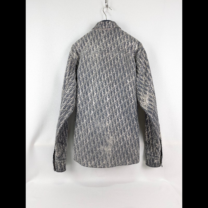 莉亞精品♡DIOR 緹花滿印襯衫外套 尺碼40 二手美品-3