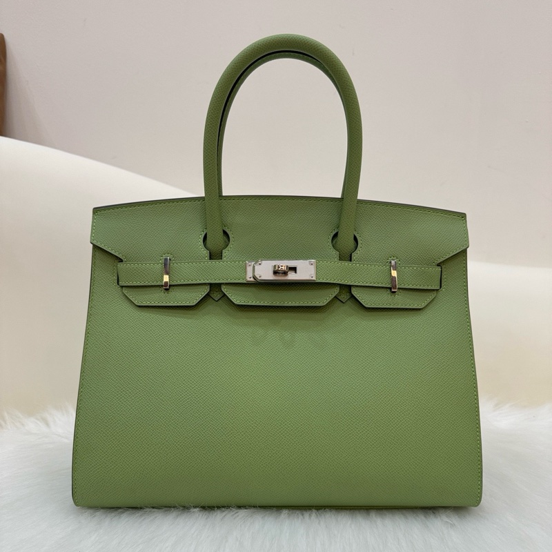 🆕99新✨愛馬仕/Hermès Birkin 30 牛油果綠 EP皮 Y刻 銀扣 ❤️正品保障-1