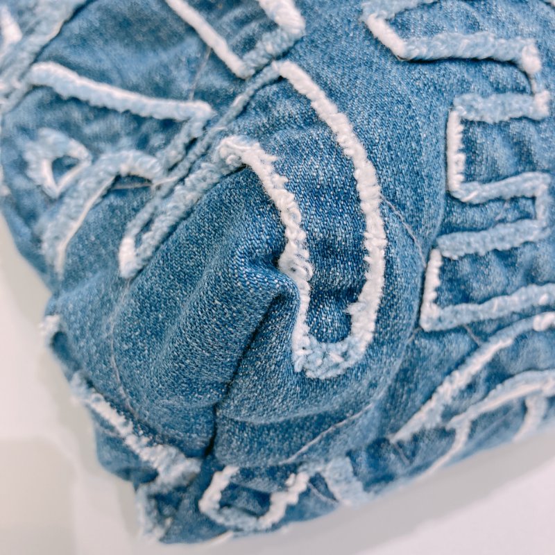 TW4859 Chanel 香奈兒22系列小號單肩包包 22 Tote Bag Small Denim Blue x PHW-30