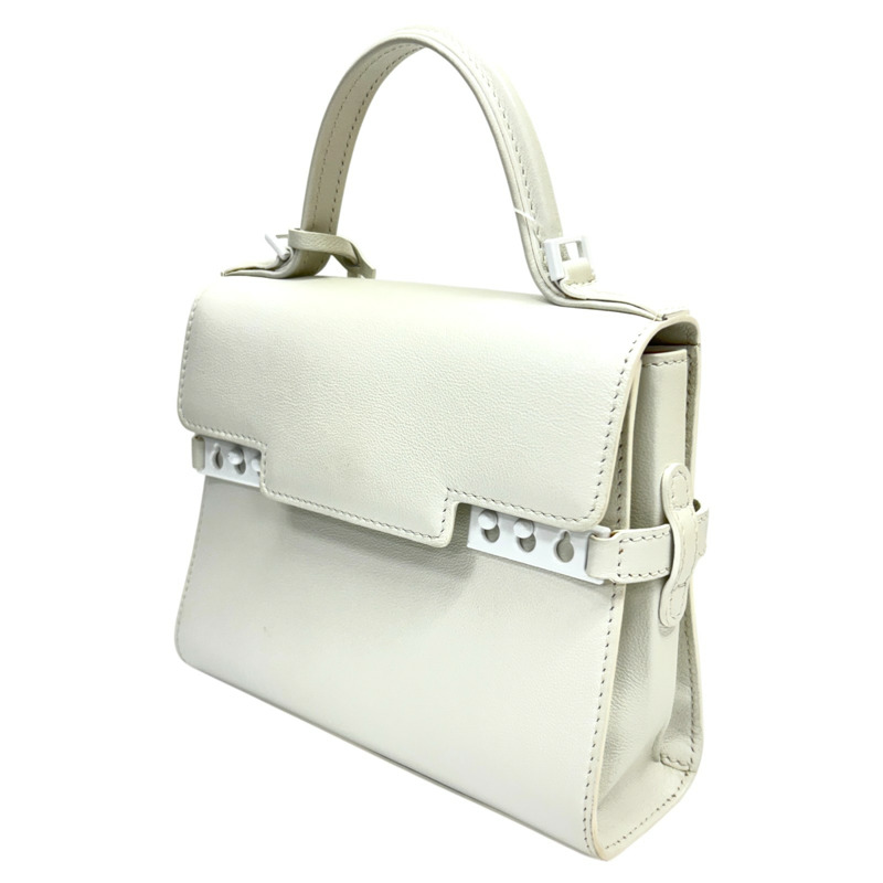 白色 牛皮 Tempete Mini 兩用包【DELVAUX 德爾沃】 AA0532-1
