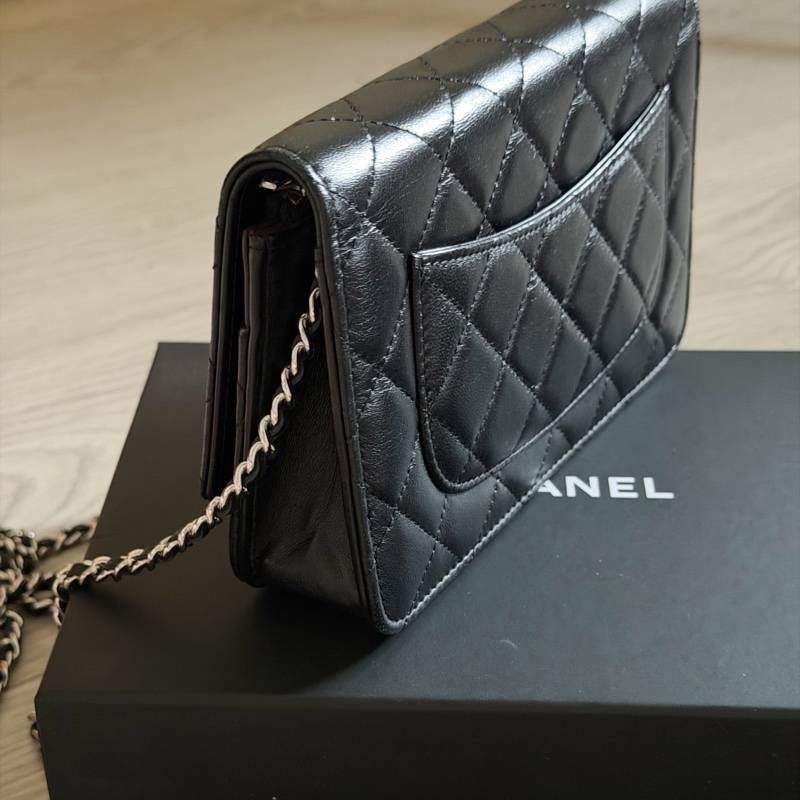 Chanel 香奈兒 WOC 黑銀羊皮-4