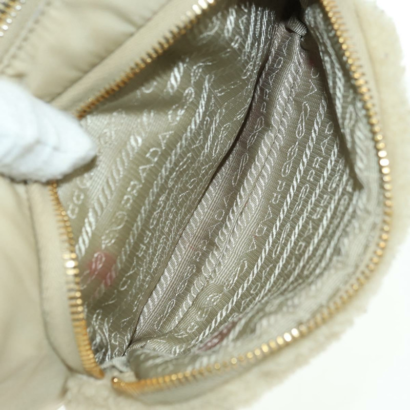【日本直送】PRADA 尼龍鏈單肩包 三向米色金色 正品 179052V-9
