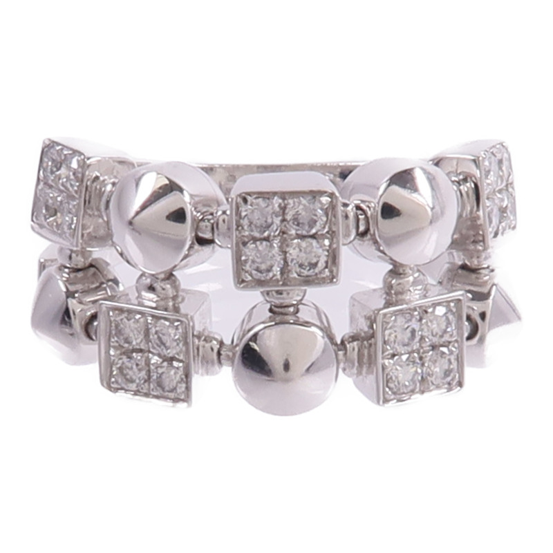 BVLGARI 18K白金Lucea Diamond Ring鑽石戒指-1