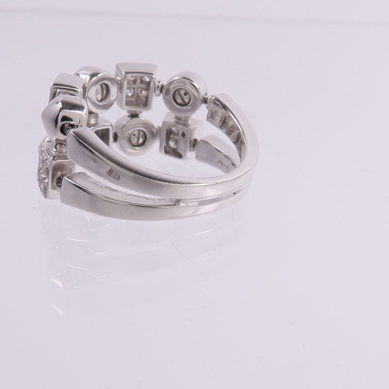 BVLGARI 18K白金Lucea Diamond Ring鑽石戒指-6