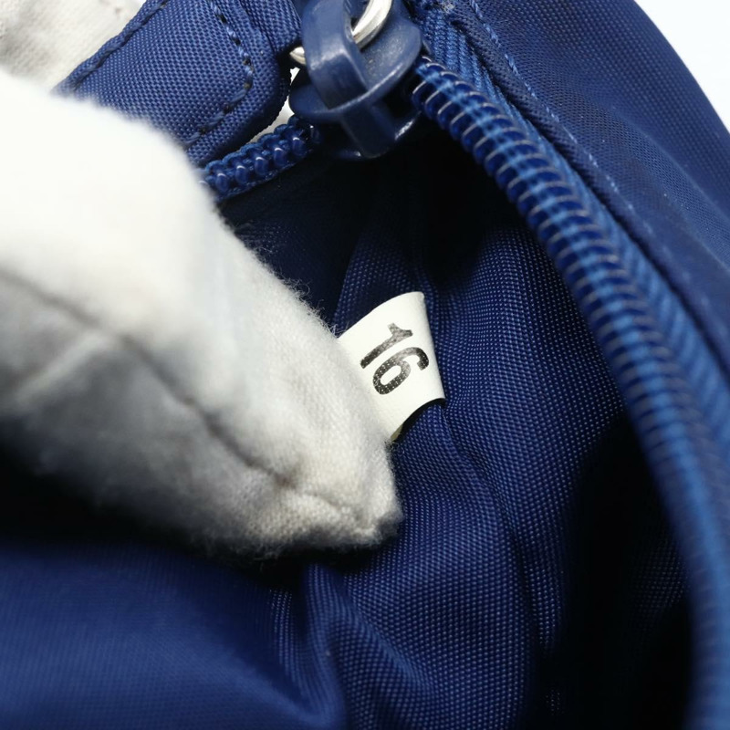 【日本直送】PRADA 尼龍藍銀色手提包 Auth 179144A-11