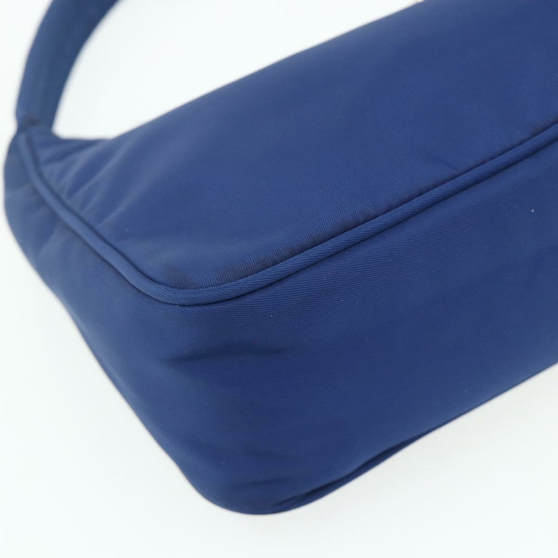 【日本直送】PRADA 尼龍藍銀色手提包 Auth 179144A-13