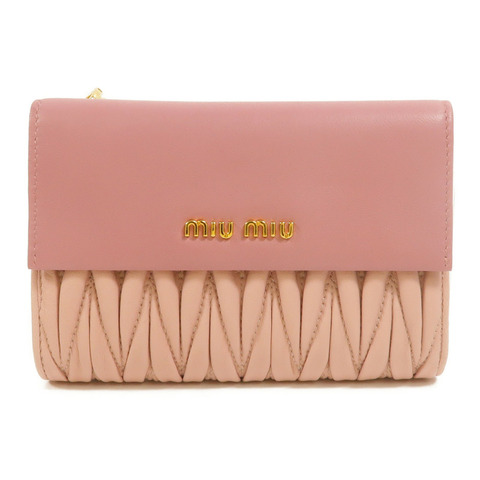 Miu Miu 羊皮皮革Matelasse Wallet錢包