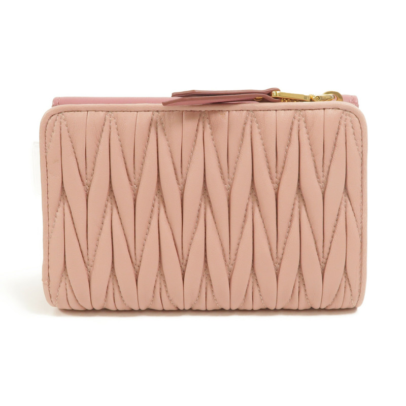 Miu Miu 羊皮皮革Matelasse Wallet錢包-1